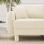 Canapé à 3 places en tissu Boucle avec accoudoirs distinctifs en forme de coquillage, pieds cylindriques enveloppés de tissu d'ameublement-1127627029-1127627026-1127627031