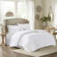 Édredon 5 pièces en microfibre grand blanc-120258282