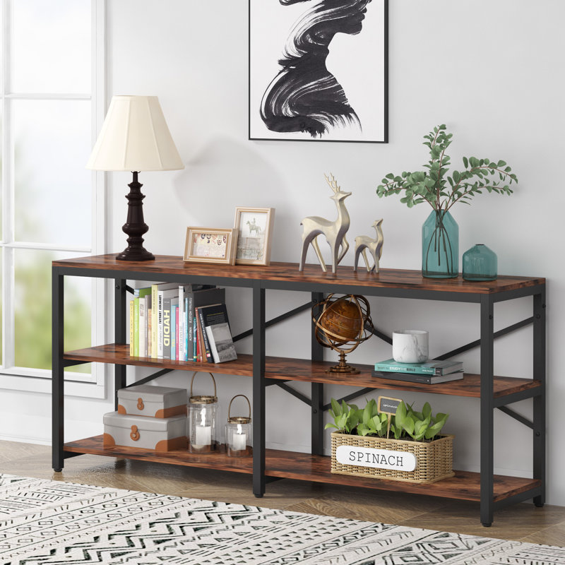 70.86'' Extra Long Console Table, White, White