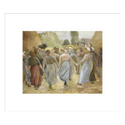 «The Circle» par Camille Pissarro, impression giclée sur cadre