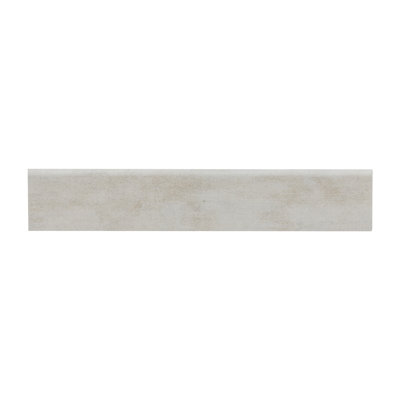 Bordure de carrelage Jamboree Polare 3 po x 18 po en porcelaine mate à bord arrondi