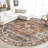 Washable Rugs - Large Boho Rugs for Living Room Stain Resistant Carpet Vintage Tribal Rugs for Bedroom Kitchen Bathroom Non Slip Backing Home Decor Floor Decoration Mat Brick-1886678030