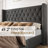 Occoquan Upholstered Wingback Bed-70787448-70787449