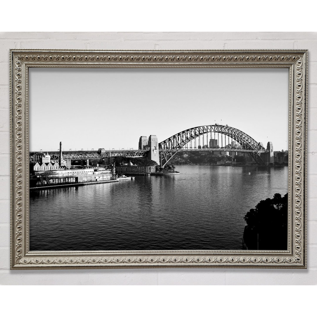 Sydney Harbour Retro - Einzelner Bilderrahmen Kunstdrucke