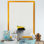 «Yellow Fog Boat On Lake IV - Coastal Boat», art mural sur toile