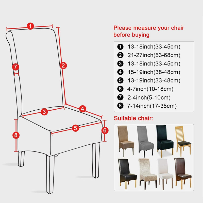 Box Cushion Dining Chair Slipcover