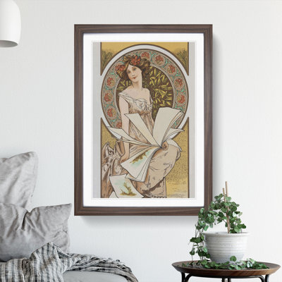Chamenois Caldenar by Alphonse Mucha - Framed Print