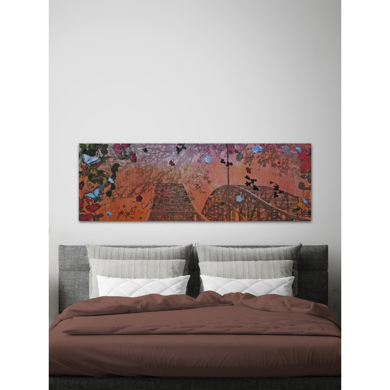 Moses Sunset by Tracy Silva Barbosa - Wrapped Canvas Panoramic Painting, 25 cm H x 76 cm W