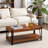 Tindal 48" W Solid Wood Rectangular Coffee Table-30726145