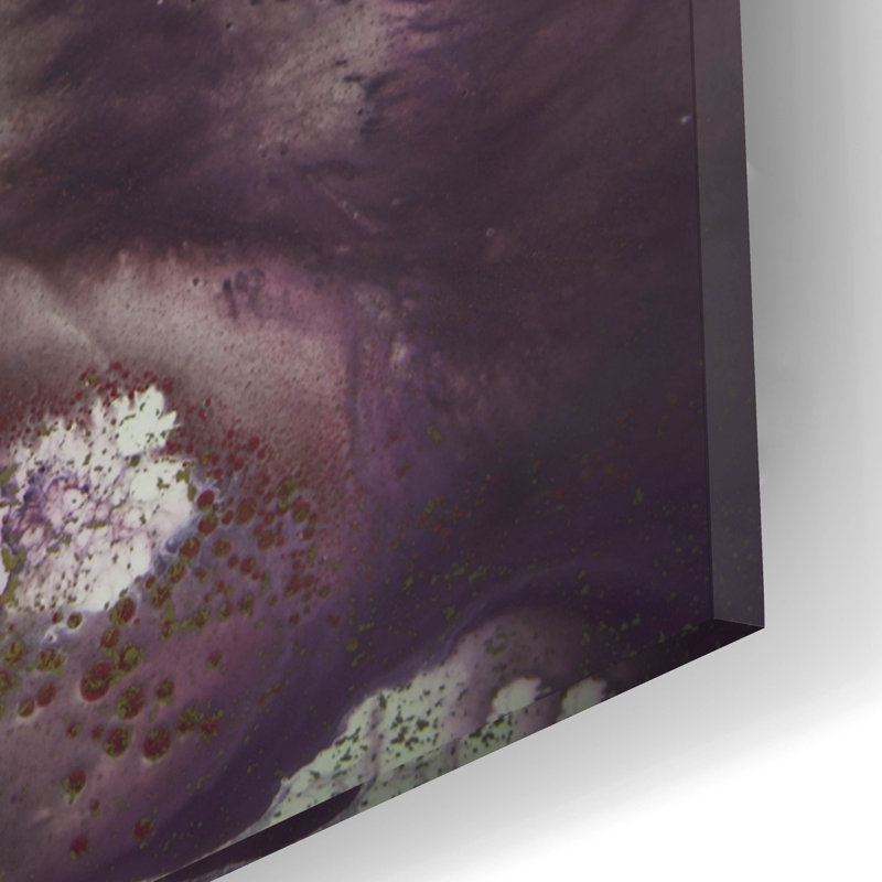 Art mural en verre épique «Tranquility Dance 2» par Petra Meikle de Vlas, 12 po x 16 po