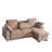 Brown Soft 3 - Seat With Built In Cup Holders, Adjustable Backrests And Convertible Storage Chaise Modular Backrests, Holders Removable Tray, Chenille-827062511
