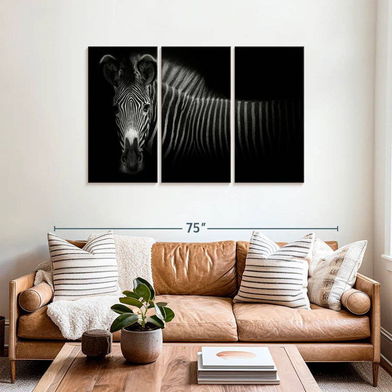 Brampt Vignette Zebra, 36" H x 57" W