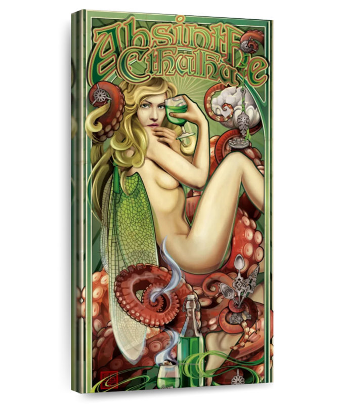 Absinthe Cthulhu, H 24 po x l 12 po