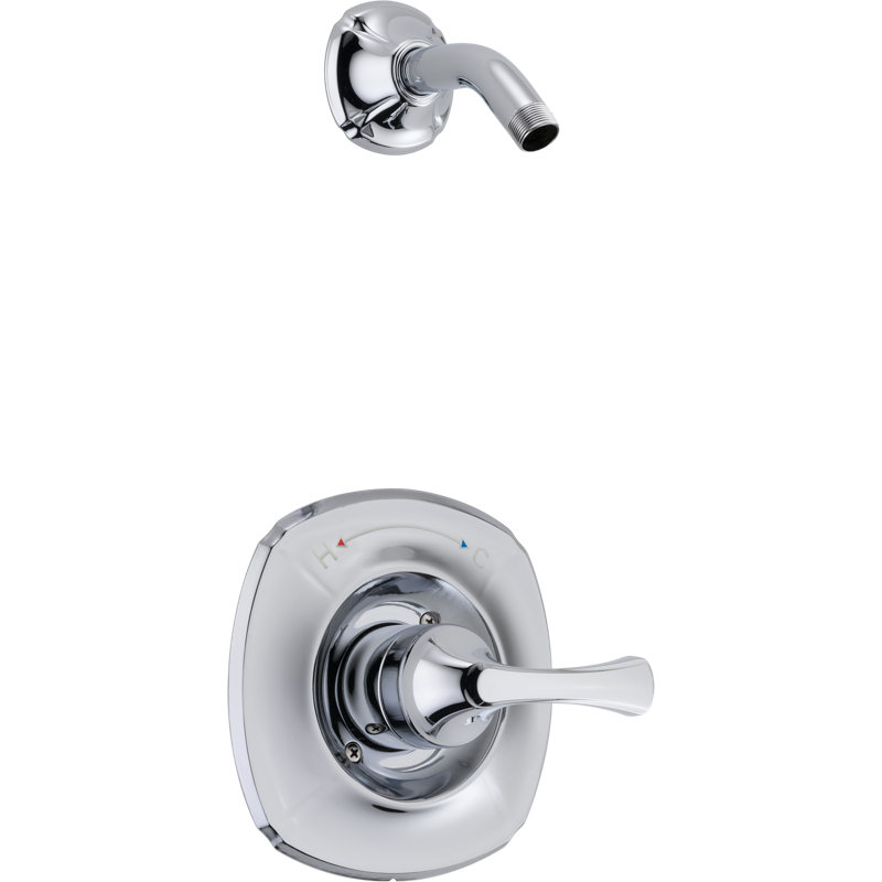 Garniture de robinet de douche avec poignée levier en métal addison