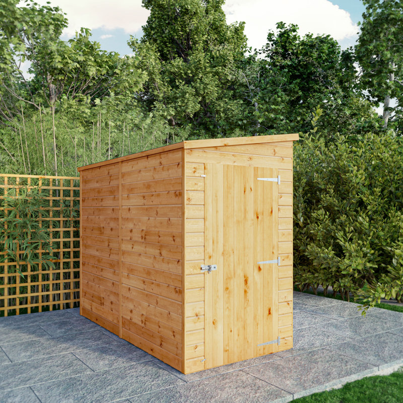 Mercia 8 X 4 Modular Shiplap Pent Windowless Shed