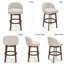 Tabouret de comptoir pivotant H 26 po Martina
