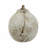 9.8X8.3X10.3" Hand-Pulled Decorative Ceramic Jug With Worn White Finish And Wire-Wrapped Handle