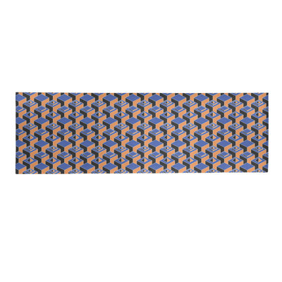Tapis brun/noir/bleu foncé skyscrapers