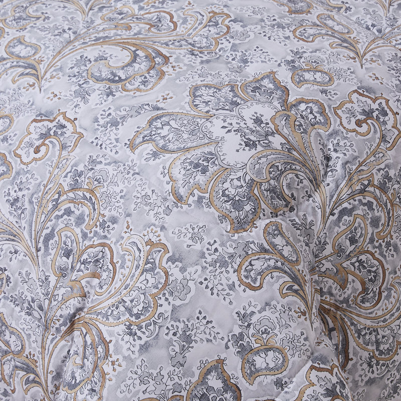 Watercolor Paisley Bed-in-a-bag Printed Comforter Set, Twin Comforter + 4 Additional Pieces