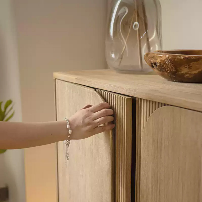 Armoire simple à double porte de style nordique