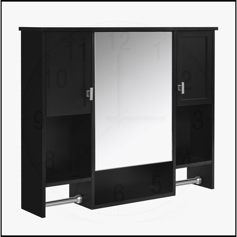 Armoire de salle de bain murale moderne avec rangement polyvalent et design élégant
