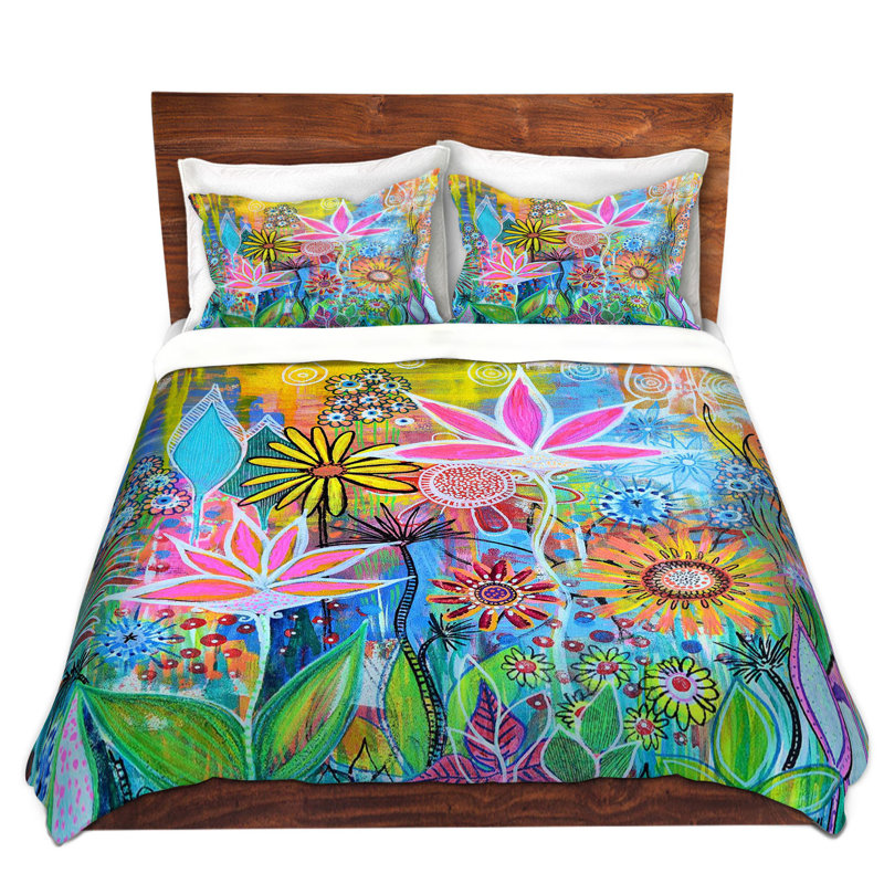Modern & Contemporary Polyester Duvet Cover, Queen Duvet Cover + 2 Standard Shams
