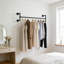 Merissa 109cm Industrial Pipe Clothing Rack