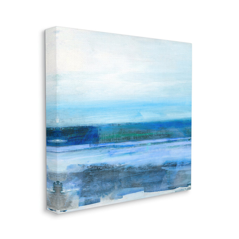 «Ocean Waves Abstraction» par Sally Swatland, H 17 po x l 17 po x P 1,5 po