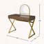 Bureau de coiffeuse avec miroir et plateau à bijoux