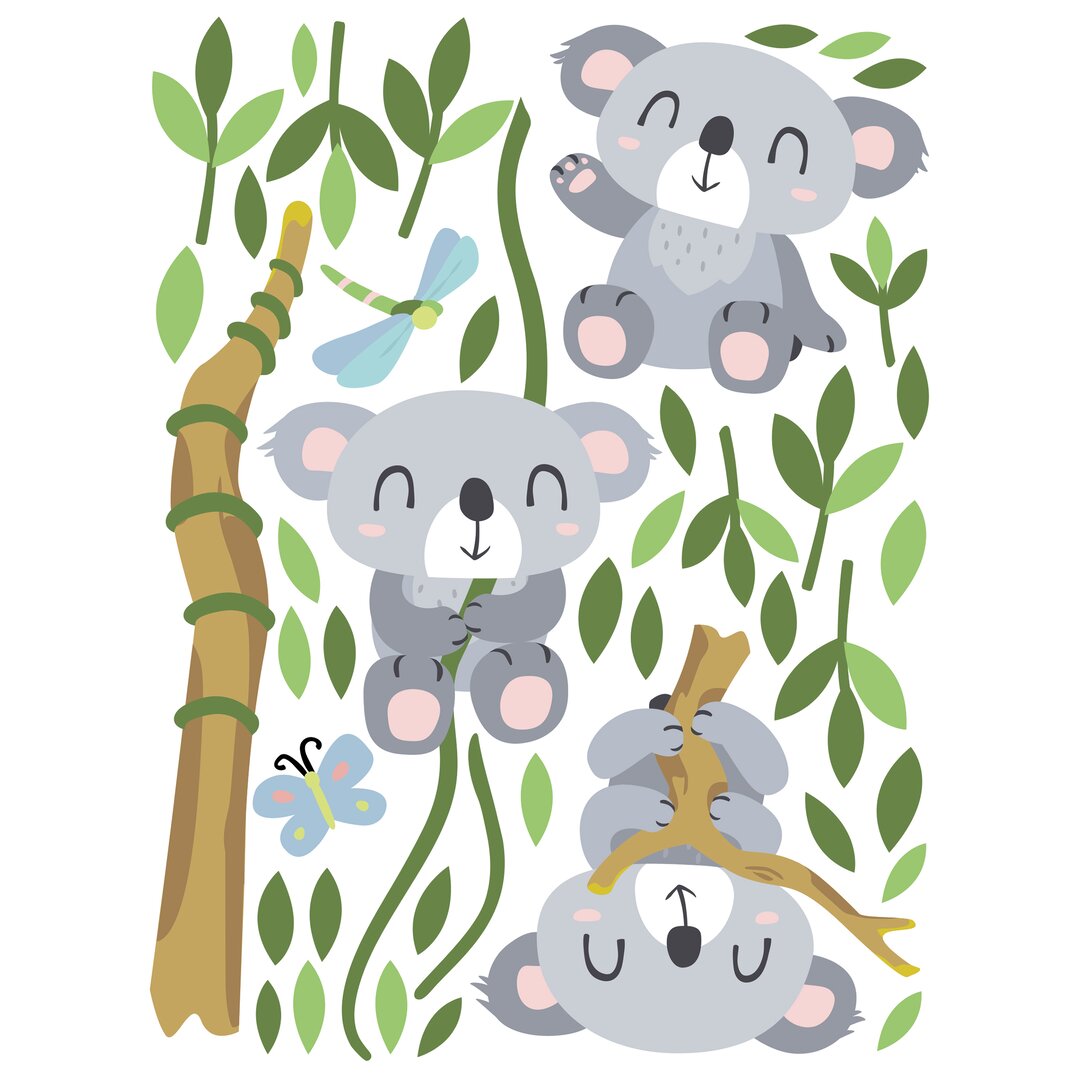 Wandtattoo Koala Set