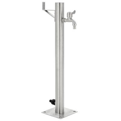 Outdoor Stainless Steel Column Fountain