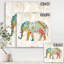Boho Paisley Elephant II - reproduction d'art sur toile tendue-55950731