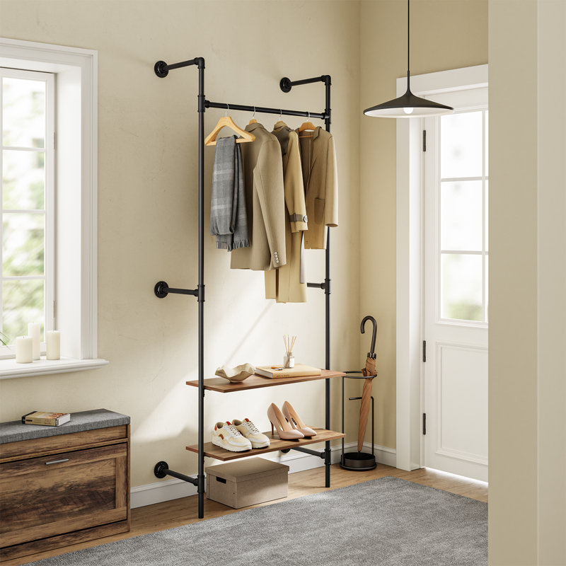 91.5cm W Wall Mounted Clothes Rack