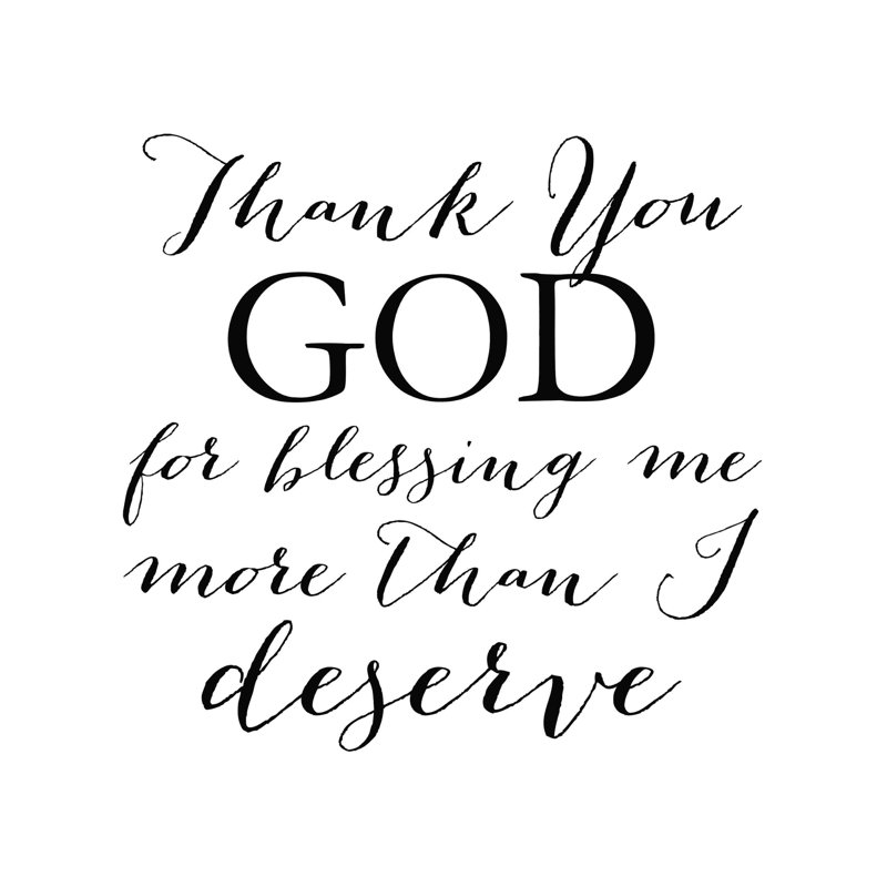 Thank You Blessings, H 12 po x l 12 po