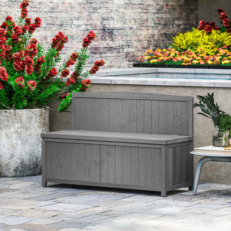 Outdoor Bench, Gray 