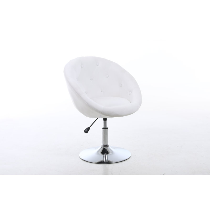 Velvet Task Chair, Cream