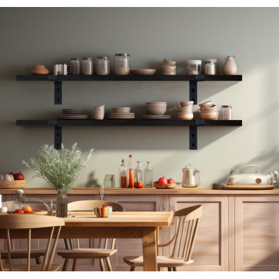 Emerald Lee 2 Piece Poplar Bracket Shelf
