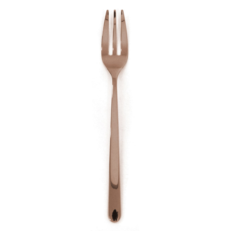 Linea Serving Fork - 12 Pieces, Bronzo