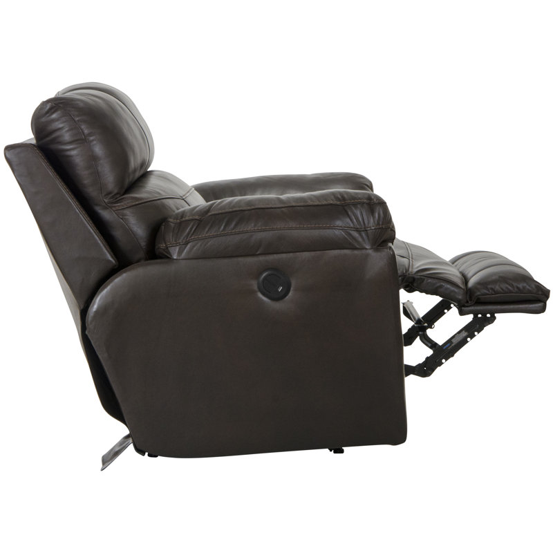 52" Wide Genuine Leather Power Recliner