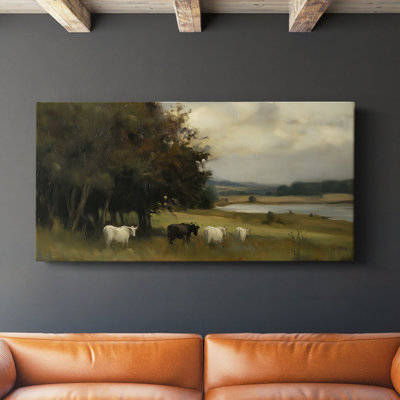 Série paysage - CVII - Toile tendue avec châssis - Prêt à accrocher