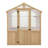 Meridian 6.7' x 9.7' Greenhouse with Cedar Wood Frame and Polycarbonate Panels Spacious Weather-Resistant Design