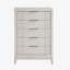 Commode 1Pc avec meubles de chambre à coucher 5 tiroirs modernes, façades en roseaux