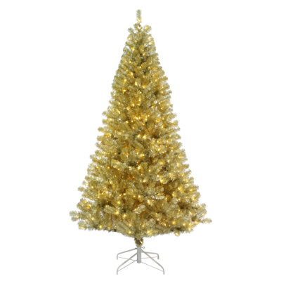 Lighted Artificial Pine Christmas Tree