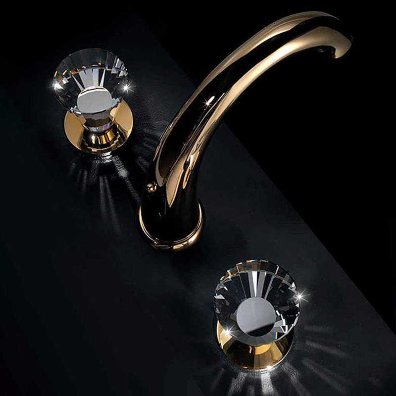 Artik Widespread Bathroom Faucet, Polished Gold