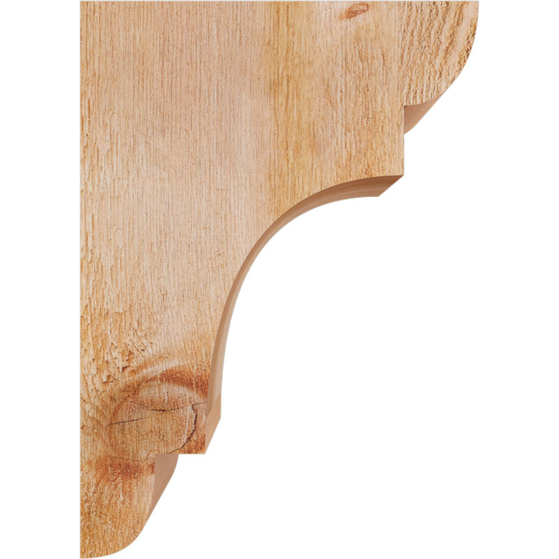New Brighton Corbel, H 14 po x l 4 po x P 10 po, Cèdre rouge, Sciage brut
