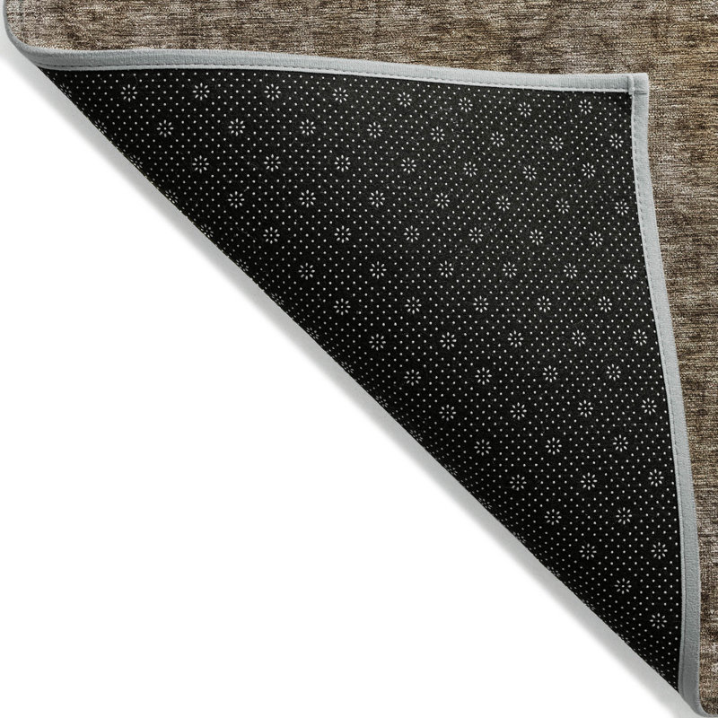 Emberith Brown Washable Indoor-Outdoor Rug - , 10' x 14'