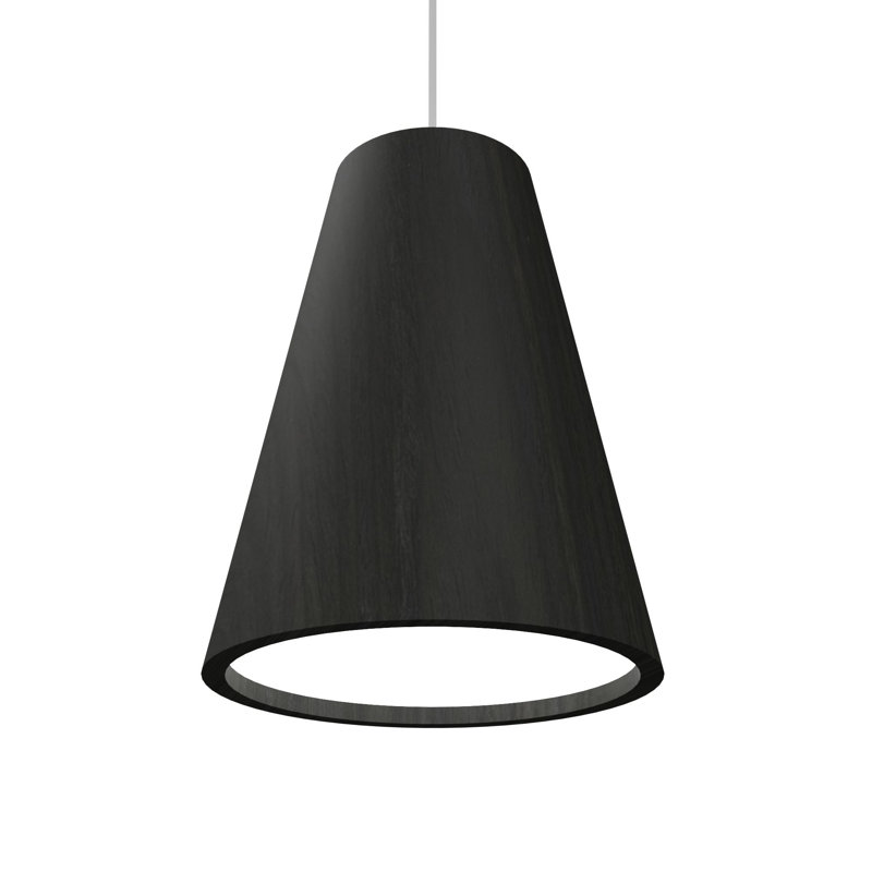 1 - Light LED Pendant, Charcoal