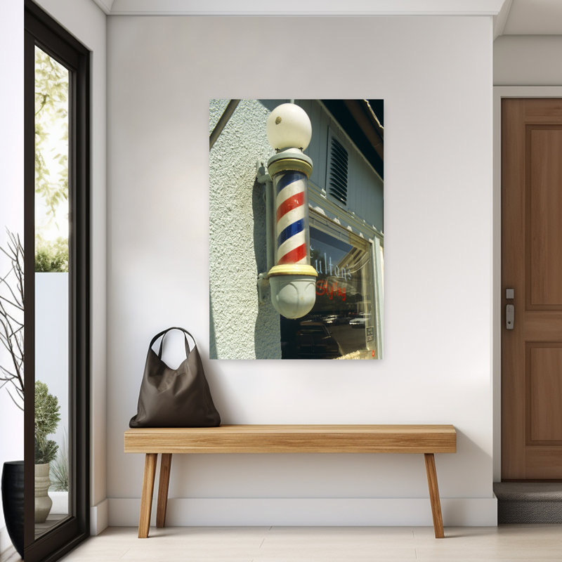 Barber Pole Spring Lake, New Jersey, États-Unis, art rétro classique rétro, printemps, H 60 po x l 40 po