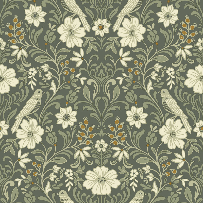 Papier peint Colette, Olive