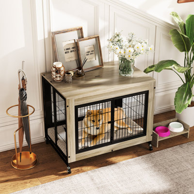 Niche pour chien avec cage pour chien